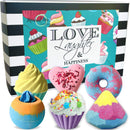 Bath Bombs for Girls - Valentines Day Gift for Her - 6 Aromatherapy BathBombs with All Natural Ingredients, Moisturizing Fizzy, and Bubbles- Organic Bath Bombs for Kids - Great Gift for Birthdays Mineral Me California