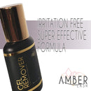 Gel Remover for Eyelash Extension Amber Lash - Glue Removal Fast Action AND Dissolves Any Types of Eyelash Extension Glue In 60sec | Gentle & Smooth | 15ml Amber Lash