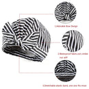 Sent Hair Shower Cap for Women Reusable Waterproof Bath Cap for Long Hair Cap for Shower Cute Large Turban Shower Cap for Braids(Stripe) sent hair