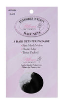 3 hair nets per package by Pillows (Black) Pillows