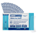 Medical Grade Silicone Scar Sheets - 7" Reusable Water-Resistant Silicone Tape for Scars - Clear Breathable Tape for C-Section, Tummy Tuck, Surgical Scars, and Keloids - 4-Pack Infinity Warehouse