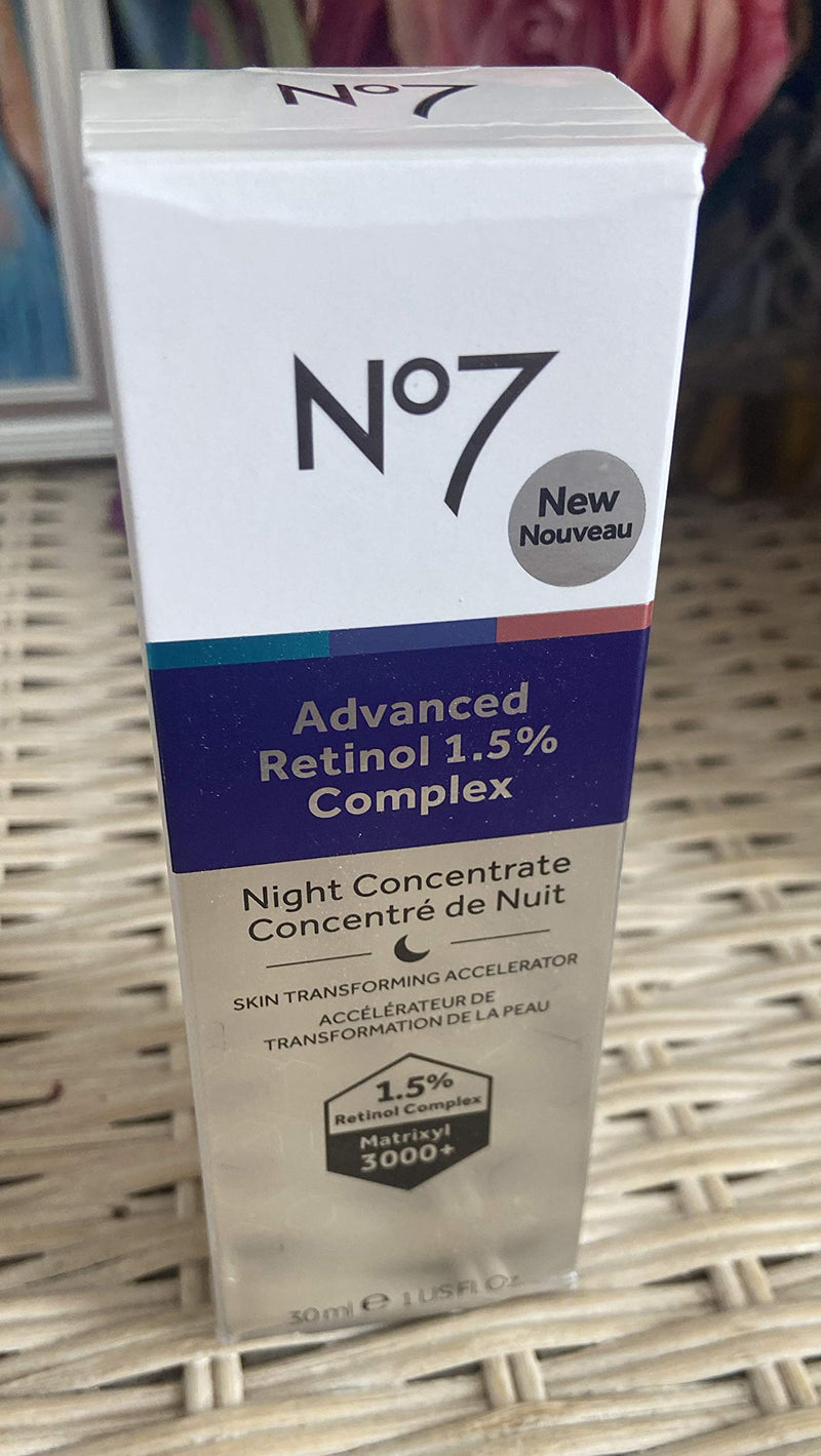 No 7 Advanced Retinol 1.5% Complex Night Concentrate Full Size 30mL No.7