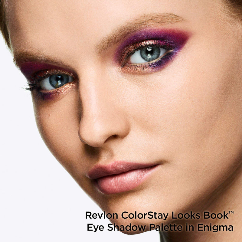 Revlon Colorstay Looks Book Eyeshadow Palette, Vibrant Eye Colors in Mix of Shimmer, Matte and Metallic Finish, Enigma (920) REVLON