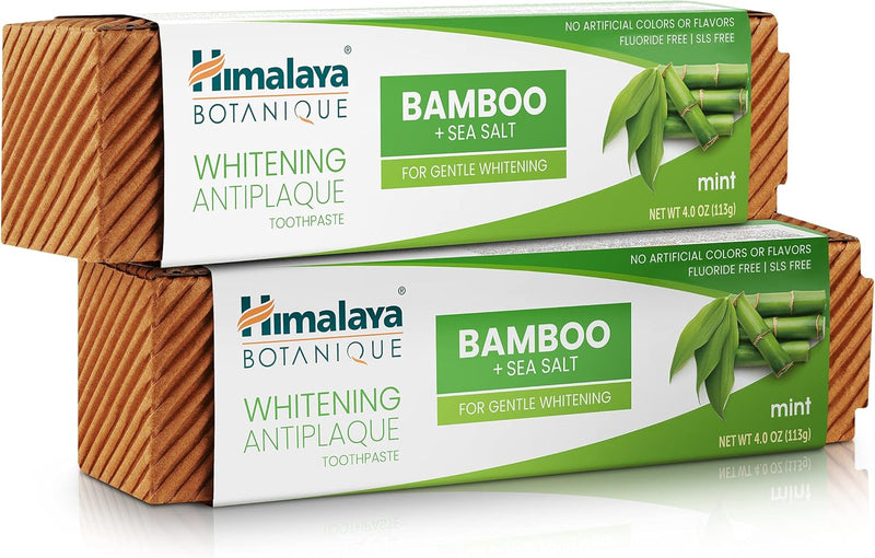 Himalaya Botanique Whitening Antiplaque Toothpaste with Charcoal + Black Seed Oil, Fluoride Free, for Whiter Teeth, 4 oz, 2 Pack… Infinity Warehouse