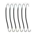Kitsch Pro Bungee Hair Ties, Hair Ties with Hooks for Updos, Hair Bungee, Hair Elastics for Ponytails, Bungee Cord Hairties for All Hair Types, 6 Count, Black Kitsch