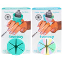 tweexy - 2 pack - Spa Green and Unicorn Wearable Nail Polish Holders tweexy