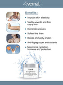 Crepe-less crepey skin firming cream to repair crepey arms, neck & hands. Organic tightening cream to erase crepy skin on arms, neck and body. Best moisturizer to treat saggy, crepe skin. Made in USA Vernal Skincare
