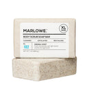 MARLOWE. No. 102 Body Scrub Soap 7 oz, Santal, Exfoliating Soap Bar with Shea Butter, Olive Oil & Green Tea Extracts, Cleanses, Smooths & Revitalizes Skin, Warm Amber, Spice & Citron Scent Infinity Warehouse