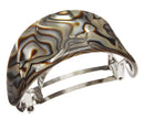 France Luxe Ponytail Barrette - Onyx France Luxe
