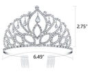 BABEYOND Crystal Queen Tiara Crown Rhinestones Pageant Quinceanera Crown Prom Princess Tiara Crown Bridal Wedding Crown Tiara Headband BABEYOND
