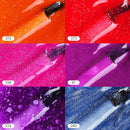 Color Changing Gel Nail Polish Set MEFA, Valentine's Day Gift Pink Blue Orange Purple Temperature Changing with Glitter 6 Colors Ombre Nail Art, Soak Off Long Lasting Manicure Starter Kit 5ml MEFA