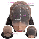 Bob Deep Wave Lace Front Wigs Human Hair Wigs for Black Women Pre Plucked with Baby Hair Glueless Brazilian Virgin Natural Hairline 14 inch Short Bob 4x4 Lace Closure Wig Caitlyn Hair