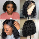 Human Hair Wigs Short Bob Wigs 4x4 Lace Closure Wigs Brazilian Curly Deep Wave Lace Front Wigs Human Hair 10 Inch Vshow Bob Wigs for Black Women 150% Density Pre Plucked with Baby Hair（10 Inch) V SHOW