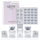 Glov Beauty Micro Infusion System for Face & Lips – 0.25mm 24k Gold Cosmetic Facial Stamp with Hyaluronic Acid, Collagen Peptides & Licorice Root Serum Ampoules (4x Infusion Application, 12x Serums) Infinity Warehouse