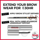 L'Oreal Paris Makeup Brow Stylist Definer Waterproof Eyebrow Pencil UltraFine Mechanical Pencil Draws Tiny Brow Hairs Fills in Sparse Areas Gaps Ounce Count, Ash Brown, 0.003 Fl Oz L'Oreal Paris