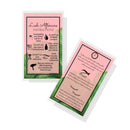 Palm Leaf Eyelash Extension Aftercare Cards | 50 Pack | Double Sided Size 3.5 x 2" inches After Care (2-3 Week Fillers) | Aftercare Instructions Pink with Palm Leaf Design Boutique Marketing LLC