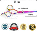 Professional Hair Cutting Shears,Hair Scissors Barber Hairdressing Shears Edge Razor Sharp Blades Haircut Scissors for Men Women Kids Japan 440c Stainless Steel 6 Inch (B) JAVENPROLIU