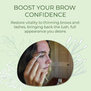 Sea El Castor Lash & Brow Serum Organic Castor Oil Rosemary Oil & Black Seed Oil Hair Conditioner - Eyelashes & Eyebrow Thickening & Growth Essentials for Women & Men - 1 fl oz Bottle (Pack of 2)