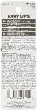 Maybelline New York Baby Lips Crystal Lip Balm, Pink Quartz [140] 0.15 oz Maybelline New York