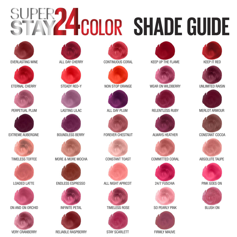 Maybelline SuperStay 24, 2-Step Liquid Lipstick, Very Cranberry Maybelline New York