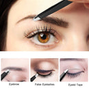 Tweezers Set, 4Pcs Eyebrows Tweezers and a Pair of Scissor with Leather Case, Great Precision for Eyebrow, Ingrown Hair, Splinter, Facial Hair Removal By HAWATOUR - Black HAWATOUR