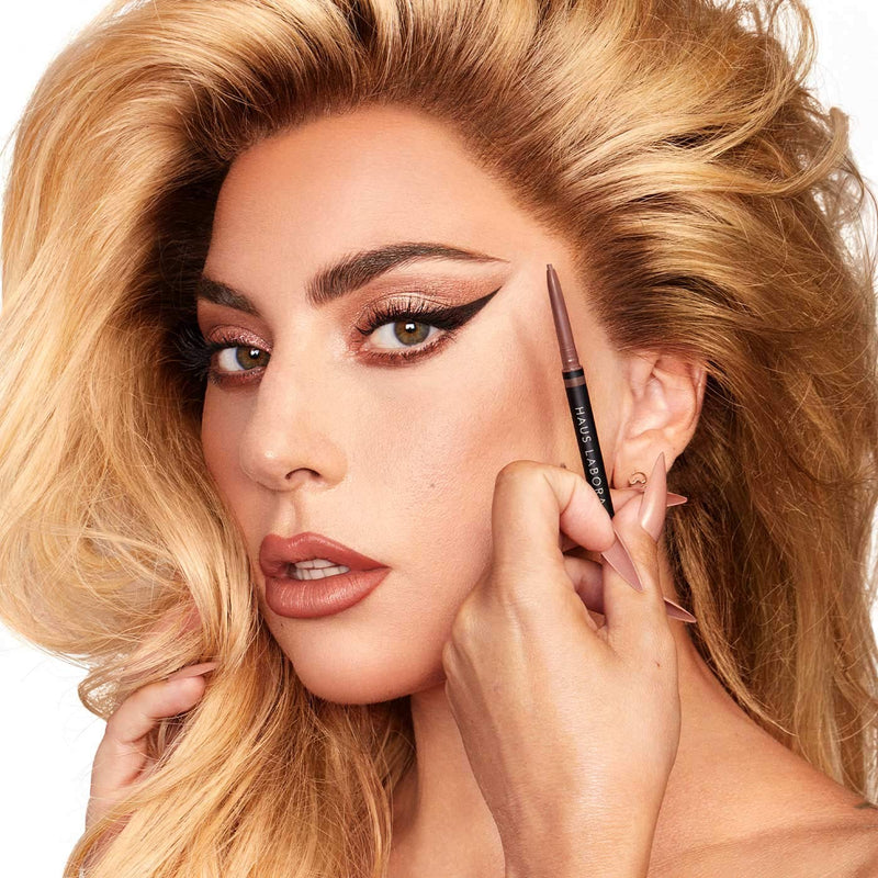 HAUS LABORATORIES by Lady Gaga: THE EDGE MICRO-TIP PRECISION BROW PENCIL, Medium Brown Haus Laboratories