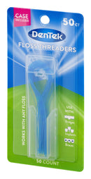 DenTek Floss Threaders | For Braces, Bridges, and Implants | 50 Count (Pack of 1) DenTek