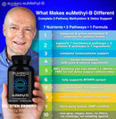 Methylated B Complex Vitamins Riboflavin B6 B12 Folate L-Serine NAC & TMG Supplements Brain Heart MTHFR Immune Support - Methylated Multivitamin L Methylfolate Active 5-MTHF (180) Dr Ekberg euMethyl-B Infinity Warehouse
