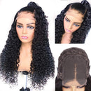 PNEX Lace Front Wigs Human Hair Brazilian Deep Wave Wig 24inch Human Hair Lace Front Wigs For Black Women 4x4 Lace Wigs Pre Plucked Hairline(24 Inch, 4x4 Deep Wave Wig) PNEX