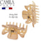 Camila Paris CP3047 French Hair Clip for Women, 1.5 inch Set of 2 Beige Girls Hair Claw Clips Jaw Fashion Durable Styling Hair Accessories for Women, Strong Hold No Slip Grip, Made in France Camila