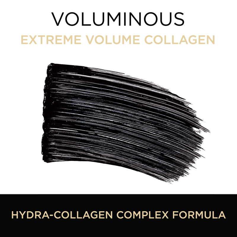 L'Oreal Paris Makeup Voluminous Extra Volume Collagen Plumping Mascara, Black, 0.34 Fl Oz, Pack of 2 L'Oreal Paris