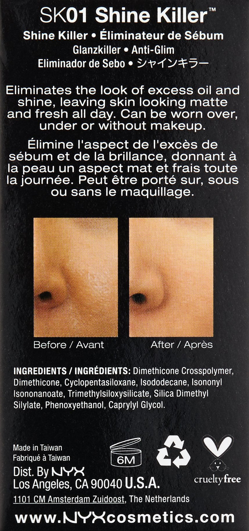 NYX PROFESSIONAL MAKEUP Shine Killer Mattifying Primer, Vegan Face Primer NYX PROFESSIONAL MAKEUP