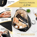 Large Cosmetic & Toiletry Bag, Zippered Makeup Pouch for Women & Girls, Travel Cute Organizer Suitable for Purse, Versatile Bag with Multiple Compartments for Makeup, Toiletries, Pencils, Accessories BOACAY Store