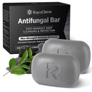 Roycederm Antifungal Soap Bar - Helps with Athlete’s Foot, Jock Itch, Ringworm for Active Skin - Relieves Itching Burning Scaling and Discomfort with Tea Tree Oil, Charcoal & Volcanic Ash Infinity Warehouse