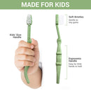 ROARex Vegan Eco Friendly Natural Dinosaurs Inspired Kids Toothbrush Made from Plants | 100% Biodegradable and Compostable | 1% for The Planet Product… ANPEI