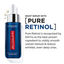 L'Oreal Paris Retinol Serum for Face, Night Serum 0.3% Pure Retinol from Revitalift Derm Intensives, Visibly Reduce Wrinkles, Even Deep Ones, 1 Oz Serum + Moisturizer Cream Samples, Packaging May Vary L'Oreal Paris