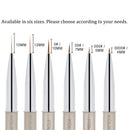 Beaute Galleria 1 Piece Kolinsky Sable Nail Art Liner Striping Brush, for Thin Fine Line Drawing, Detail Painting, Striping, Blending, One Stroke, Acrylic Nail Art Brush (Size: 15MM) BEAUTÉ GALLERIA