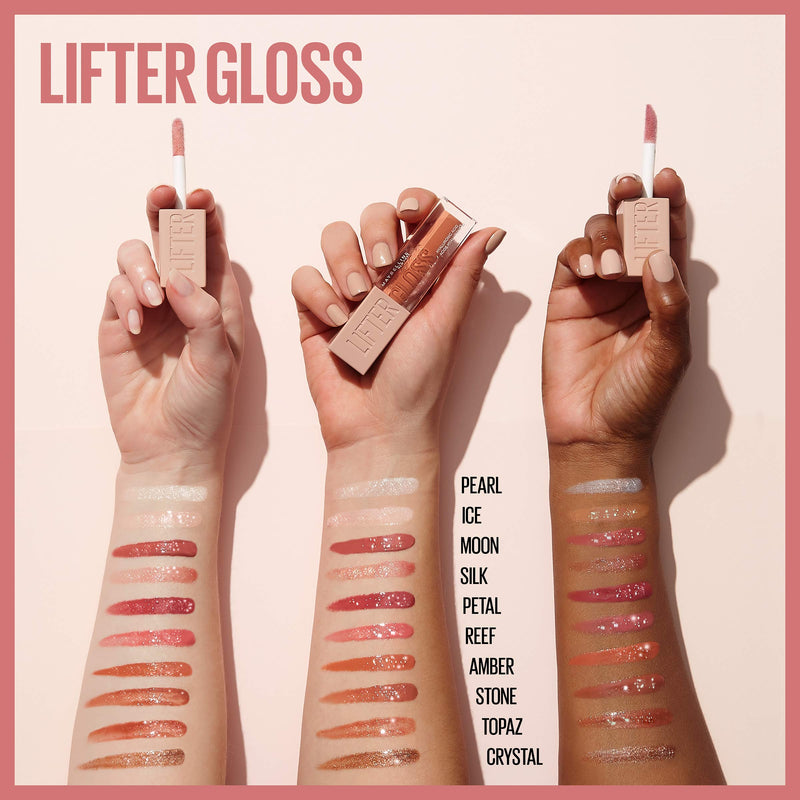 Maybelline Lifter Gloss Hydrating Lip Gloss with Hyaluronic Acid, Pearl, 0.18 Ounce Maybelline New York