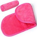 Makeup Remover Cloth Clean Towel, Reusable Facial Cleansing Towel - Chemical Free, Remove Makeup Instantly with Just Water - Money-back Satisfaction Guaranty (1 Rosy) PleasingCare