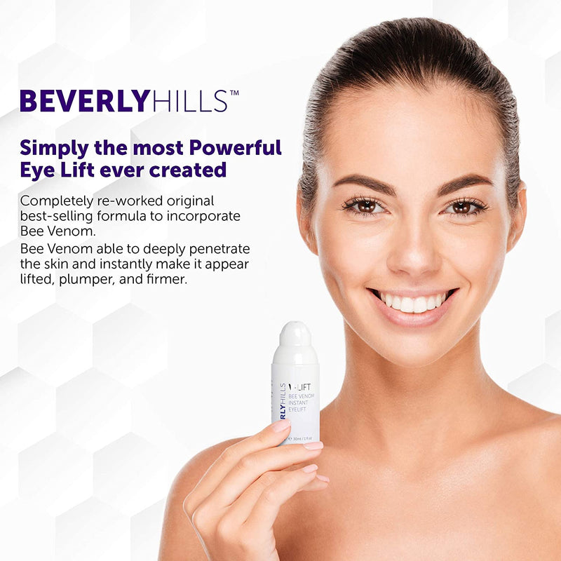 Beverly Hills V-Lift Instant Eye Lift and Eye Tuck Bee Venom Serum for Treating Puffy Eyes, Dark Circles, and Wrinkles BEVERLY HILLS
