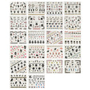 ALLYDREW 24 Sheets Globetrotter Nail Stickers Nail Art Paris Nail Stickers Patriotic Nails allydrew