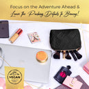 Cosmetic & Toiletry Bag, Zippered Makeup Pouch for Women & Girls, Travel Cute Organizer Suitable for Purse, Versatile Bag with Multiple Compartments for Makeup, Toiletries, Pencils, Accessories BOACAY Store