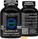 Methylated B Complex Vitamins Riboflavin B6 B12 Folate L-Serine NAC & TMG Supplements Brain Heart MTHFR Immune Support - Methylated Multivitamin L Methylfolate Active 5-MTHF (180) Dr Ekberg euMethyl-B Infinity Warehouse