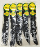 [ Pack of 5 ] RastAfri Pre-Stretched Silky Braiding Hair (