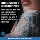 Saniderm Foaming Tattoo Soap (8.45oz Home Size) – Gentle Soap for Tattooed Skin, Infused with Antimicrobial Colloidal Silver, Aloe Vera, and Nourishing Sea Buckthorn Oil Infinity Warehouse