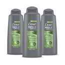 Dove Men+Care 2 in 1 Shampoo and Conditioner For Healthy-Looking Hair Lime + Cedarwood Naturally Derived Plant Based Cleansers 20.4 oz 3 Count DOVE MEN + CARE