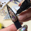 iHold Precision Glue Gel, Rhinestone Glue for Nails, Bling Adhesive Nail Art Glue Stick, Point Drill Pen, Jewelry Diamond Manicure Decoration Gel, DIY, Clear UV LED, 10 ml Glitz Accessories & Such.