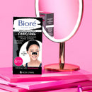 Bioré Charcoal, Deep Cleansing Pore Strips, Nose Strips for Blackhead Removal on Oily Skin, with Instant Blackhead Removal and Pore Unclogging, 6 Count, Features Natural Charcoal, 3x Less Oil Bioré