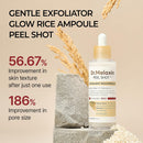 Peel Shot Glow White Rice Peeling Ampoule, Soft Exfoliating Face and Body Scrub Dead Skin Cells Remover for All Skin Types, 80ml - Infinity Warehouse