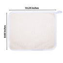 Paradiso 5pk Soft-Weave Wash Cloths, White Paradiso